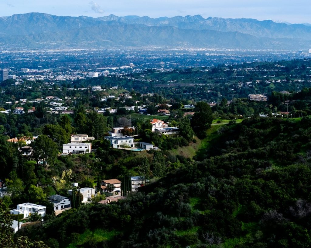 Southern California homes and hills